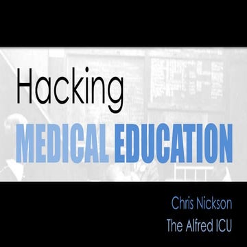 Hacking medical education 20150604