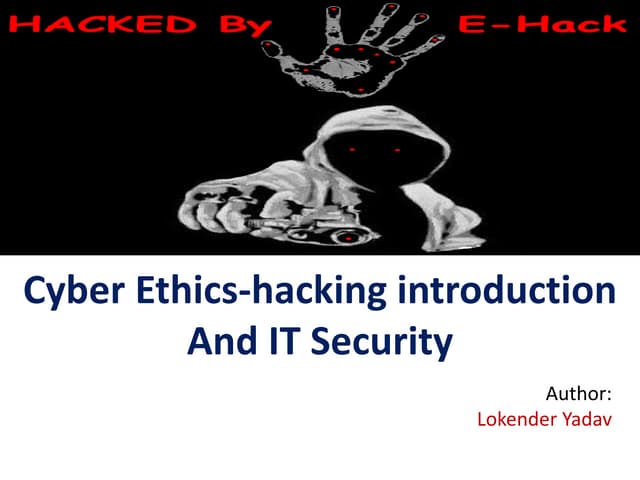 Ethical Hacking & Network Security 