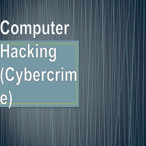 Hacking Presentation | PPTX