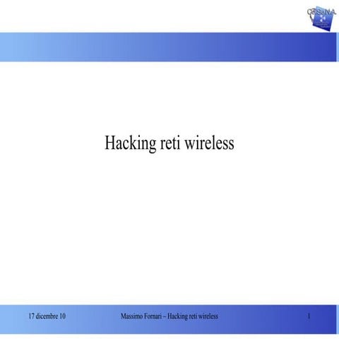 Hacking reti wireless