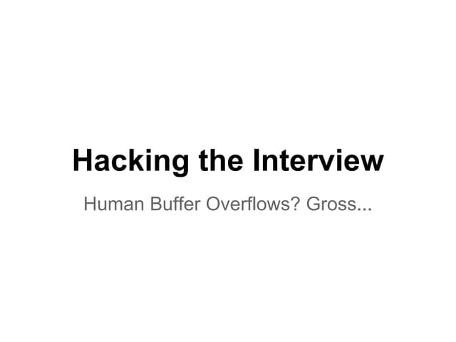 Hacking The Interview Pdf Hacking The Interview Pdf