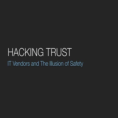 Hacking Trust