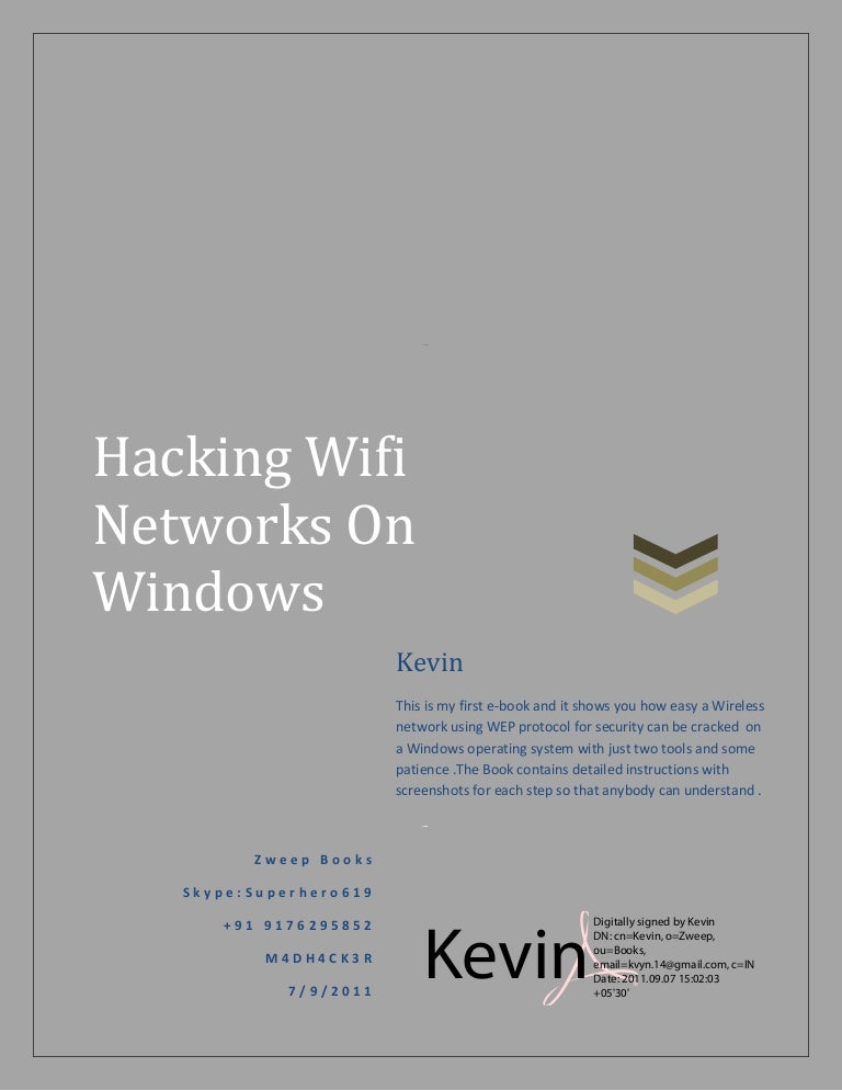 Hack wep wifi windows 7 Hack wep wifi windows 7