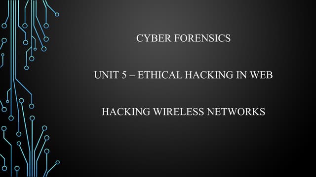 Wirelessnetwork models and hacking .pptx