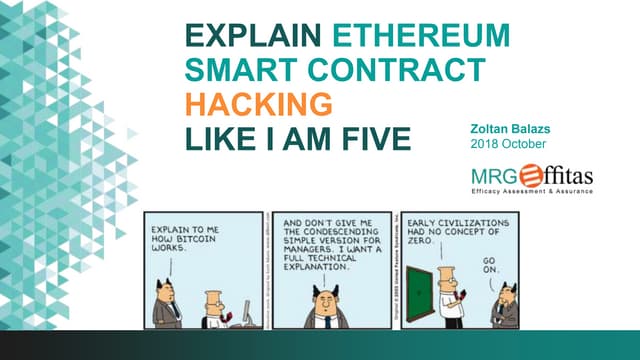 Explain Ethereum smart contract hacking like i am a five