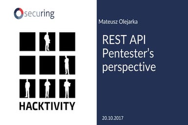 REST API Pentester's perspective