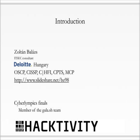 [ENG] Zombie browsers spiced with rootkit extensions - Hacktivity 2012