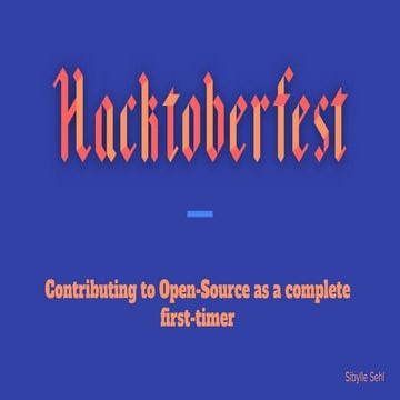 My first Hacktoberfest 