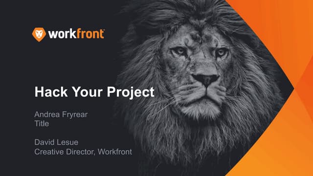 "Hack Your Project" by Andrea Fryre...