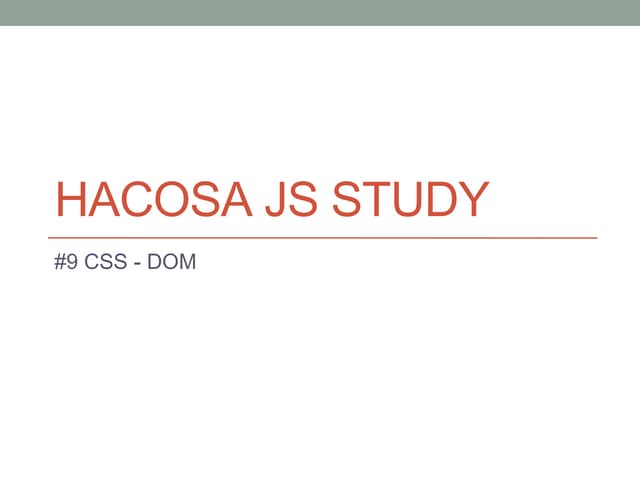 Hacosa js study 7th
