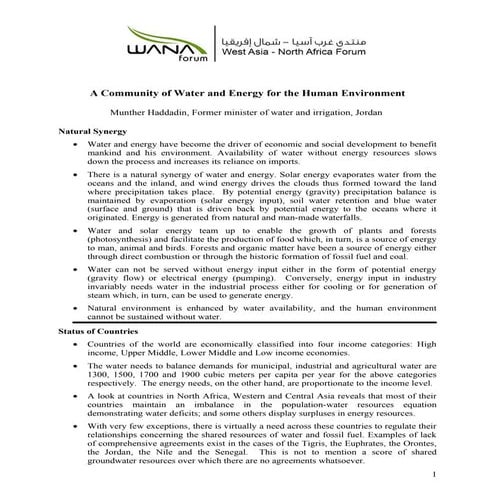 Haddadin - A Community of Water and Energy