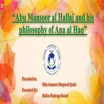 mansur al hallaj 