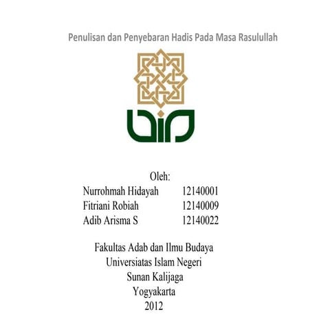 Hadis pada masa rasul