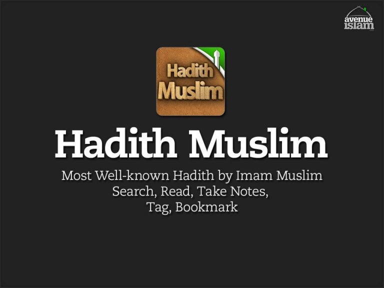 Hadith muslim - iPhone, iPod, iPad App
