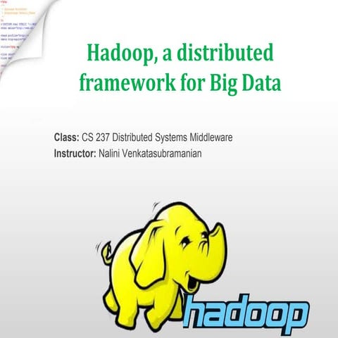 HADOOP TECHNOLOGY ppt | PPT