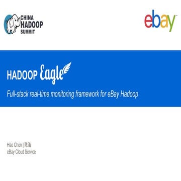 Eagle from eBay at China Hadoop Summit 2015