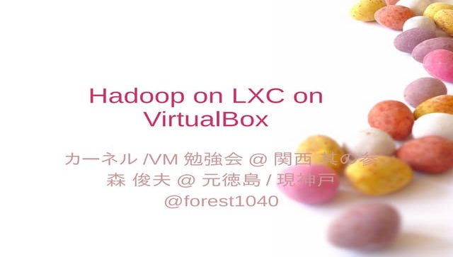 Hadoop on LXC