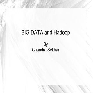 Hadoop presentation