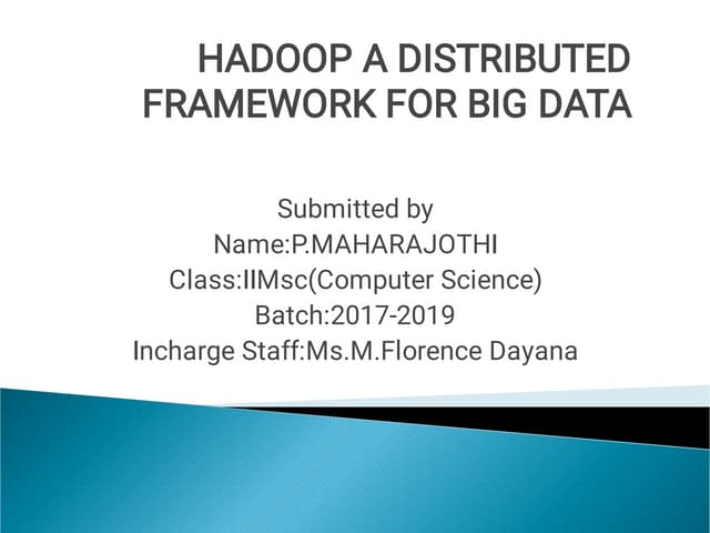 Hadoop Maharajathi,II-M.sc.,Computer Science,Bonsecours college for women