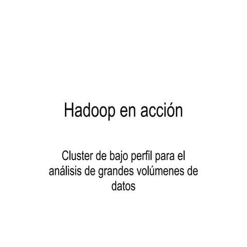 Hadoop en accion