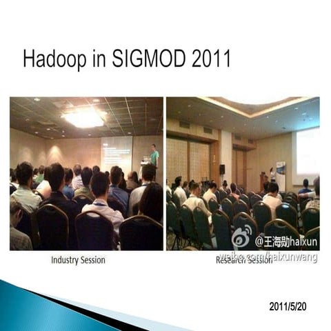 Hadoop in sigmod 2011