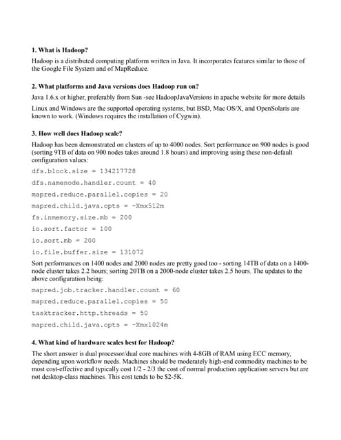 Hadoop Interview Questions and Answers by rohit kapa