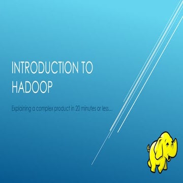 Hadoop intro | PPT image.