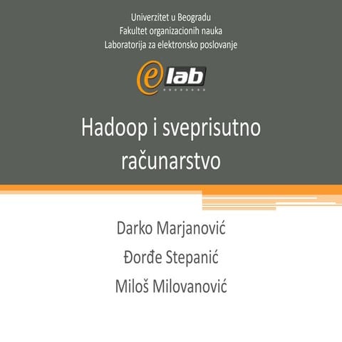 Hadoop i sveprisutno racunarstvo