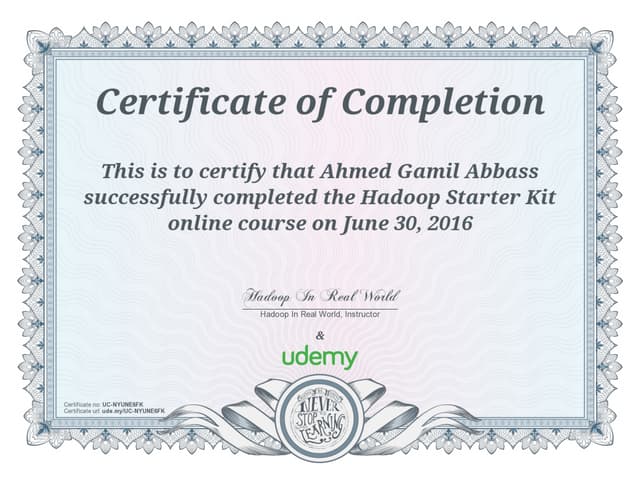 Hadoop starter kit by Hadoop in real world by Udemy