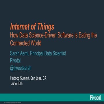 Internet Of Things: How Data Science Driven Software is Eating the Connected ...