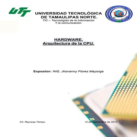 Hadware arquitectura del cpu
