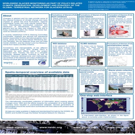 WORLDWIDE GLACIER MONITORING AS PART OF POLICY-RELATED CLIMATE OBSERVATION