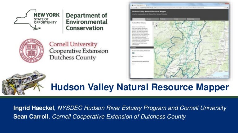 Nysdec Environmental Resource Mapper Hudson Valley Natural Resource Mapper
