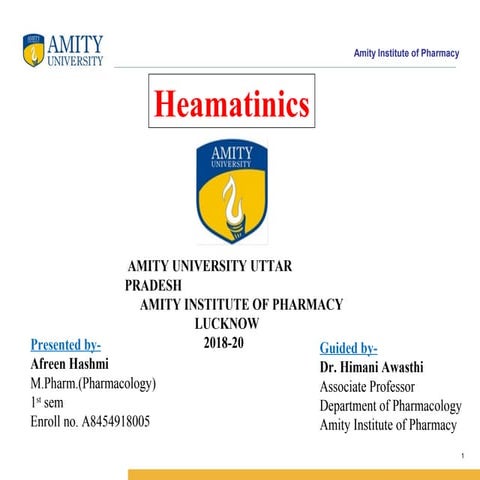 Haematinics | PPT