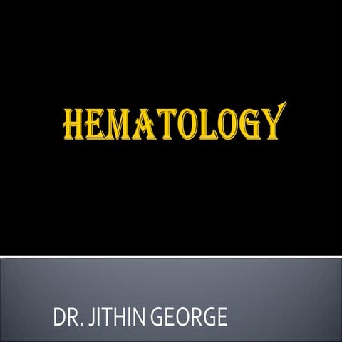 Haematology BASICS
