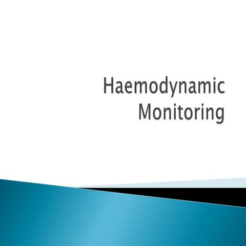 Haemodynamic monitoring during cpb
