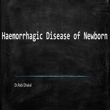 Haemorrhagic disease of newborn