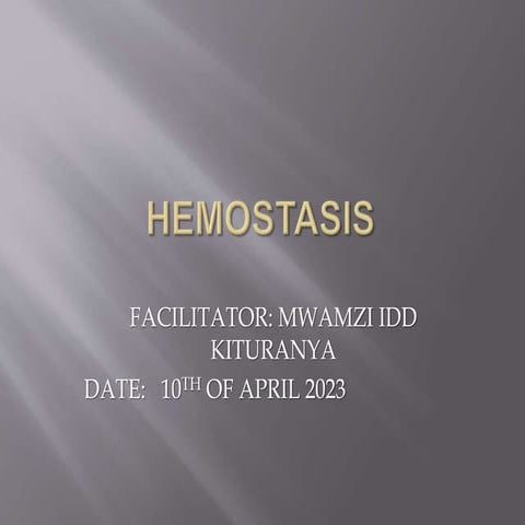 HAEMOSTASIS LEVEL 6.pptx