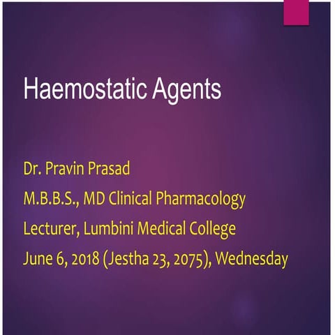 Haemostatic agents