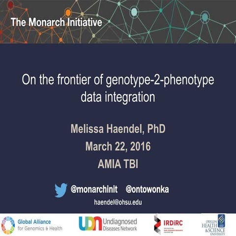 On the frontier of genotype-2-phenotype data integration