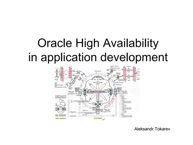Oracle High Availabiltity for application developers