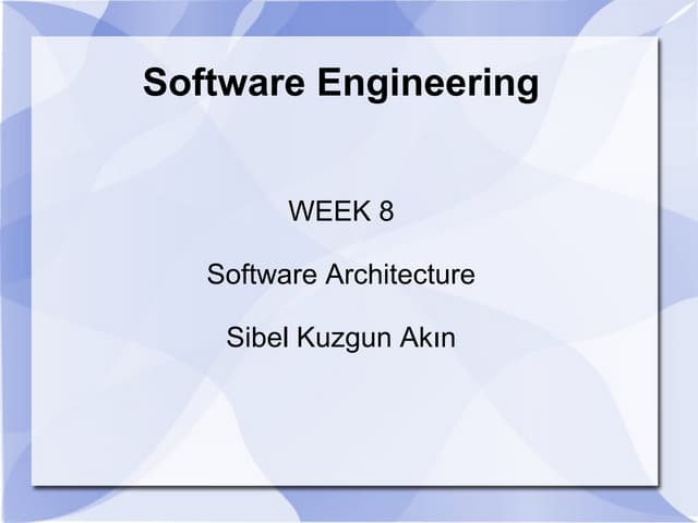 Software Architecture