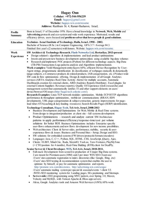 HagayOnn_EnglishCV_ 2016