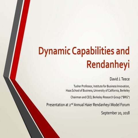 Dynamic Capabilities and Rendanheyi