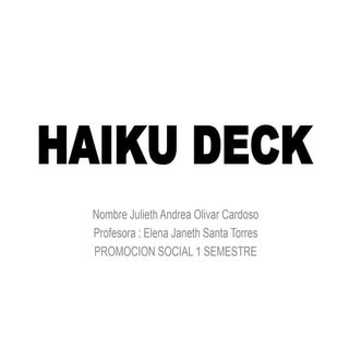 Haiku deck
