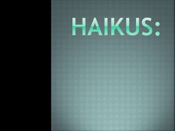 05 haiku | PPTX