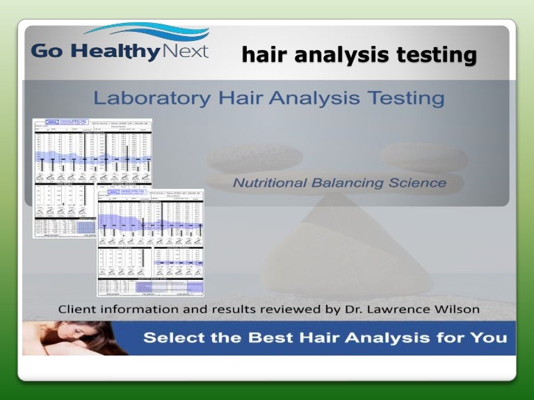 Hair analysis testing