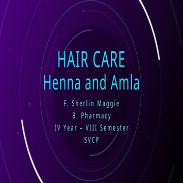 Hair care in pharmacy sapects for under graduate