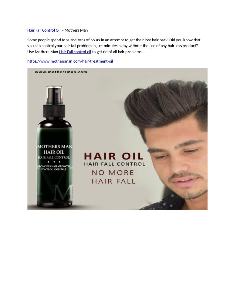 Hair Fall Control Oil Mothers Man
