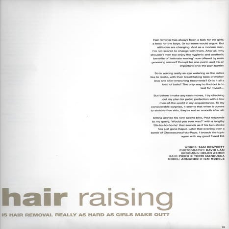 Harrods Beautique magazine: Hair raising feature